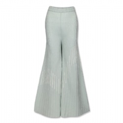 High End Special Design High Quality Rib Women Knit Sweater Wide Leg Pants